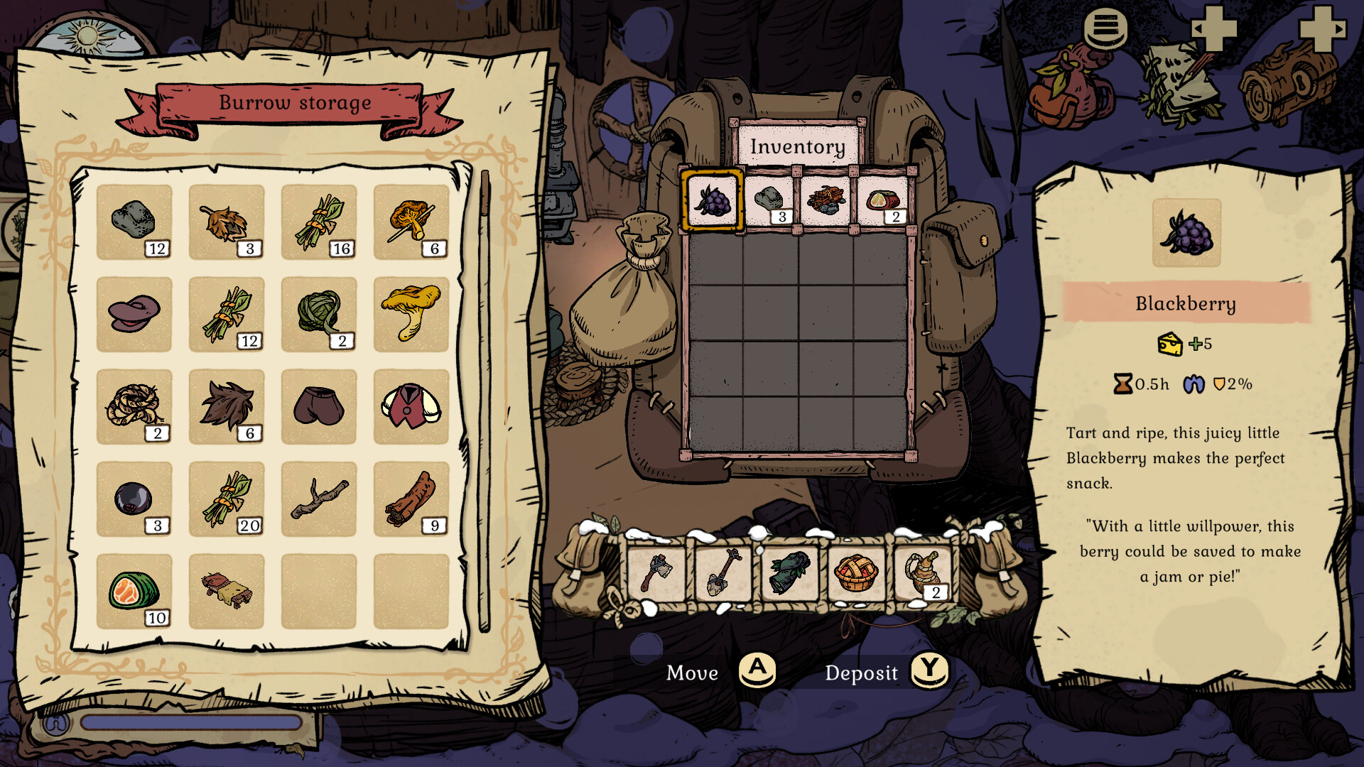 Скриншот из игры Winter Burrow / steampowered.com