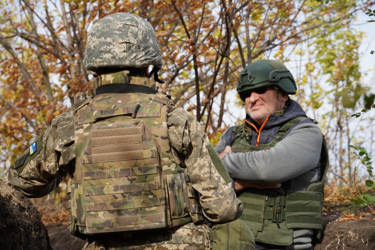 Марк Фейгин во время посещения подразделения Легиона&nbsp;«Свобода России» 
Фото: телеграм Легиона «Свобода России»&nbsp; &nbsp;