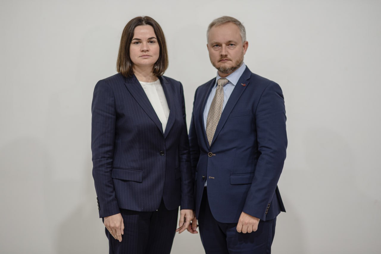 Тихановская и Азаров. Фото: фейсбук Азарова